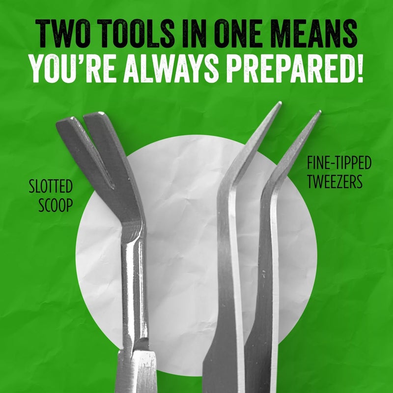 BUG BITE THING Tick Remover Tool for People & Pets, Patented Two Sided Stainless Steel Design with Fine Tipped Tweezers, Formerly Known as TickEase - Image 3